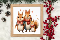 Christmas Family Animals Clipart, Christmas Clipart Product Image 3