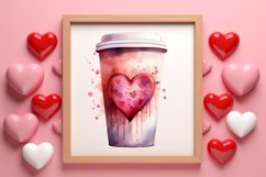 Valentine Day Coffee Clipart, Christmas Clipart Product Image 3