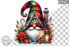 Christmas Gnome Sublimation - Clipart PNG Design Product Image 1