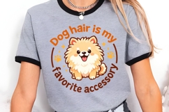 Dog Hair Is My Favorite Accessory Cute Pomeranian Dog Lover Product Image 3