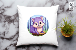 Cute Baby Squirrel Clipart Sublimation PNG Product Image 3