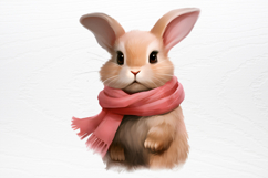 Chirstmas Bunnies Clipart PNG Product Image 3