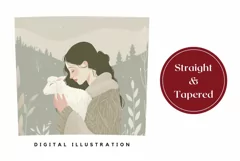 Winter Tumbler Wrap, Christmas Sheep Tumbler Template Product Image 3