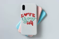 love your self quote about love quote lettering hand drawn Product Image 5