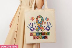 Support Squad PNG, Autism Sublimation PNG Product Image 3