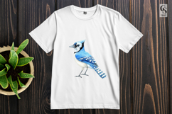 Blue Jay Bird Watercolor Woodland Clipart Sublimation PNG Product Image 2