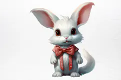 Chirstmas Bunnies Clipart PNG Product Image 3