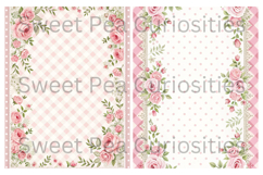 Shabby Chic, Flowers, Papers, Junk Journal Product Image 3