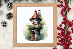 Christmas Castle Clipart Sublimation, Christmas PNG Product Image 3