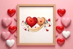Valentine Vintage Love Clipart, Christmas Clipart Product Image 3