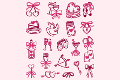47 Whimsical Valentine Illustrations PNG Product Image 2