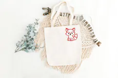 Cute Fox Outline Embroidery Design Product Image 4
