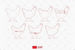 Chicken Stand Decor Multilayer 3D Laser Cut Files SVG Product Image 2