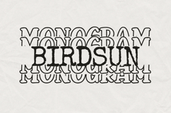Birdsun Stacked Monogram Product Image 2