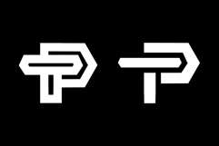 TP or PT Initial Monogram Logo Design Product Image 3