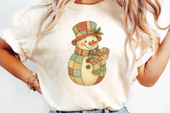 Rustic Christmas Snowman Sublimation, Christmas Png Product Image 3