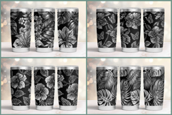 20oz Tumbler laser svg Floral wrap| Wildflowers pattern Product Image 10