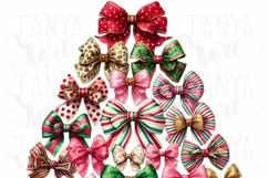 Coquette Christmas Tree PNG | Colorful Holiday Vibes Product Image 3