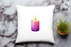 Heart Candle Clipart Sublimation PNG Product Image 3
