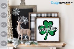 St Patrick's Day SVG / Lucky Vibes SVG Design Product Image 3