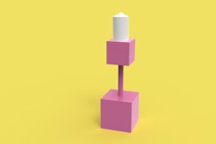 Cubic Candelabrum 3D Printing Candle Holder Product Image 1