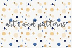 Pattern with gold, blue and beige circles Product Image 2