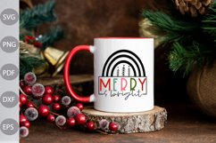 Merry and Bright SVG Cut Files - Christmas SVG Design Product Image 2