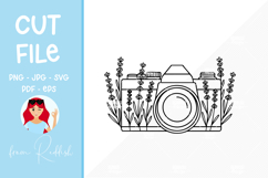 Camera Line Art Cut File Product Image 1