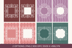 Vintage Lace Frames Clipart Bundle Product Image 2