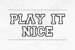 Norwester Outline - Bold Varsity Block Font Product Image 2