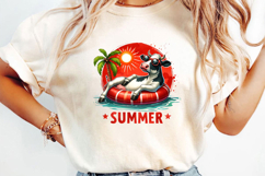 Funny Cow Summer Sublimation, Summer Png Product Image 3