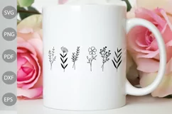 Flower Decoration For Tshirt - Lovely Girl SVG Cut Files Product Image 3
