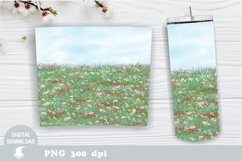 Wildflowers Tumbler design, Skinny Tumbler Sublimation Product Image 1