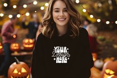 Gildan 18000 Black Mockup, Halloween Gildan 18000 Mockup Product Image 1