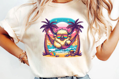 Funny Highland Cow Sublimation, Summer Png Product Image 2