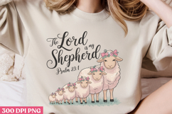 The lord is my shepherd PNG, Retro Easter Sublimation PNG Product Image 3