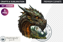 Fantasy Dragon Clipart, dragon PNG, Fantasy PNG Product Image 1