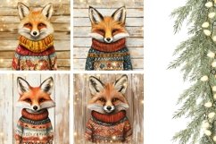 Cartoon Fox Pillowcase Designs, Winter Animals Pillow Case Product Image 3