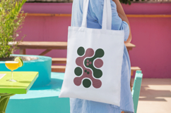 Abstract Green Mauve Modern Geometric Pillow Design Product Image 3