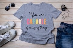 You are capable of amazing things| positive affirmation svg Product Image 3