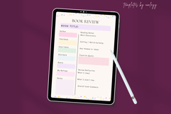 Aesthetic Book Review Planner Template | Editable Canva Book Product Image 2