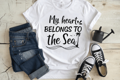 My Heart Belongs to the Sea SVG Design, Summer &amp; Beach SVG Product Image 3