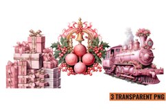 Vintage Pink Christmas Sublimation Product Image 1