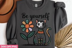 Be yourself PNG Funny Cat Lover Sublimati Product Image 3