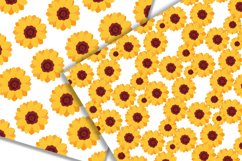 Sunflower digital paper,Summer seamless patterns, Sunflower Product Image 3