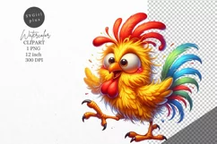 Chicken Clipart, Funny chicken clipart, Farmhouse clipart Product Image 1