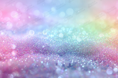 Pastel Rainbow Glitter Bokeh Sparkle Background JPG Product Image 1