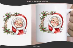 Christmas peeking character png design for T-shirts Product Image 3