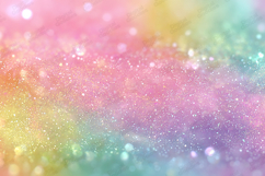 Soft Pastel Rainbow Glitter Dreamy Sparkle Background JPG Product Image 1
