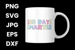 Colorful 100 Days Smarter, 100th Day Of School SVG Product Image 3